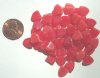 50 9mm Red & White Marble Triangles